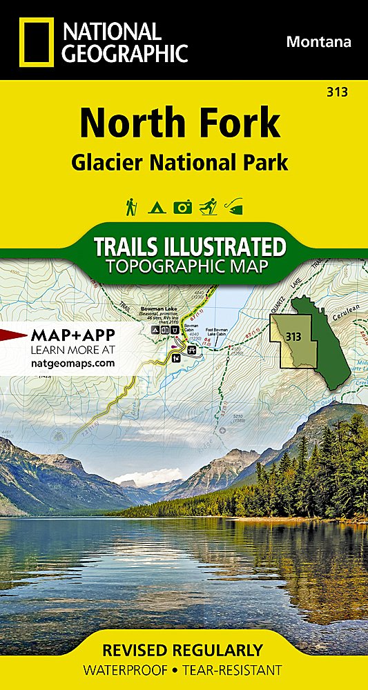 National Geographic Trails Illustrated Montana Glacier N Park North Fork Map TI00000313