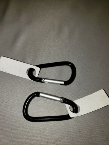 Liberty Mountain Multi-Biner 50mm (1.97") HA Aluminum Carabiners Black 2-Pack