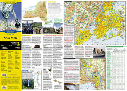 National Geographic Guide Map NY York Road Map & Travel Guide GM01020483