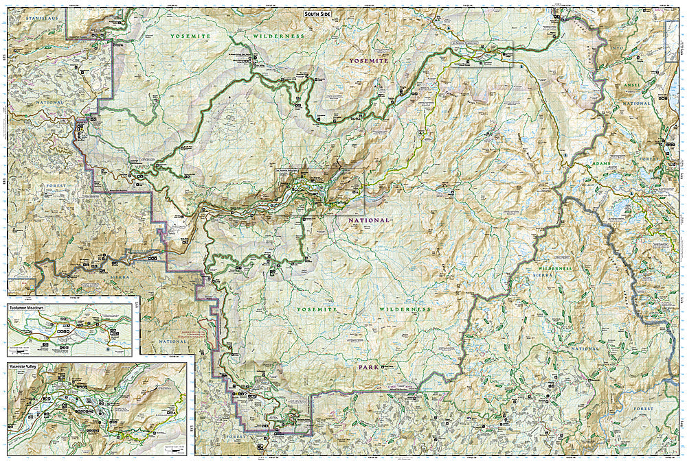 National Geographic Trails Illustrated California Yosemite National Park Map TI00000206