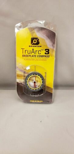 Brunton TruArc 3 Baseplate Compass w/Lanyard - Declination Adjust, Inch / cm