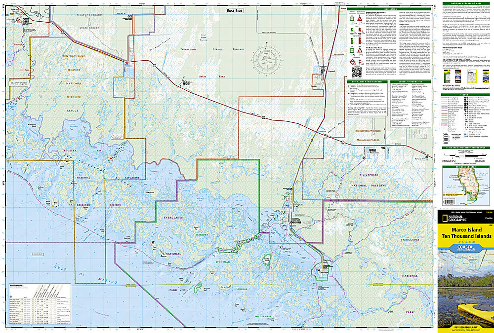 National Geographic Trails Illustrated FL Marco Island/Ten Thousand ISL Map TI00000402