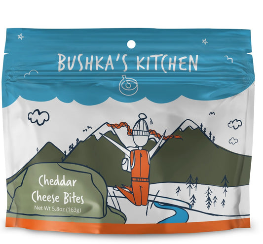 Bushka's Kitchen Cheddar Cheese Bites 10-Servings Freeze Dried Food Pouch