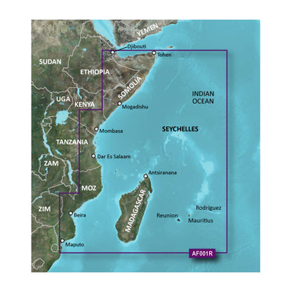 Garmin BlueChart g2 HD - HXAF001R - Eastern Africa - microSD/SD [010-C0747-20]