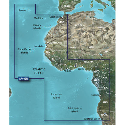 Garmin BlueChart g2 HD - HXAF003R - Western Africa - microSD/SD [010-C0749-20]