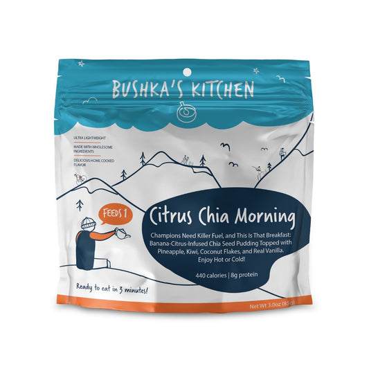 Bushka's Kitchen Citrus Chia Morning Bowl 1-Serving Freeze Dried Food Pouch