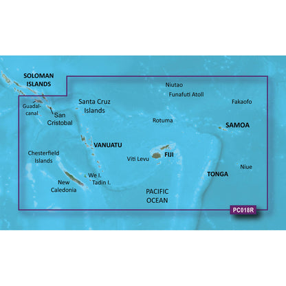 Garmin BlueChart g2 HD - HXPC018R - Caledonia To Fiji - microSD/SD [010-C0865-20]