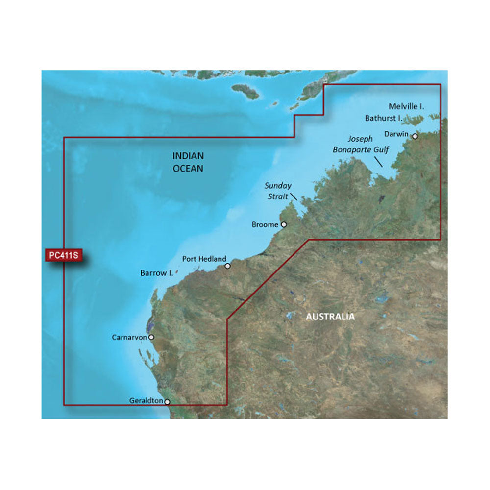 Garmin BlueChart g2 HD - HXPC411S - Geraldton To Darwin - microSD/SD [010-C0869-20]