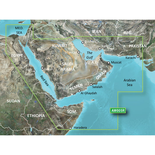 Garmin BlueChart g2 HD - HAW005R - The Gulf & Red Sea - microSD/SD [010-C0924-20]