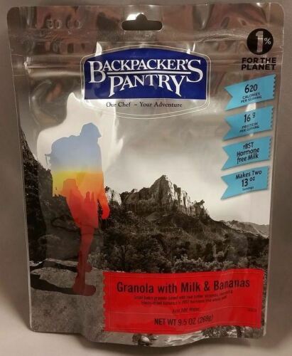 Backpacker's Pantry Granola w/Milk & Bananas 2-Serving Freeze Dried Camp Food