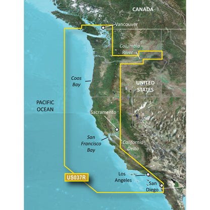 Garmin BlueChart g3 Vision HD - VUS037R - Vancouver - San Diego - microSD/SD [010-C1003-00]