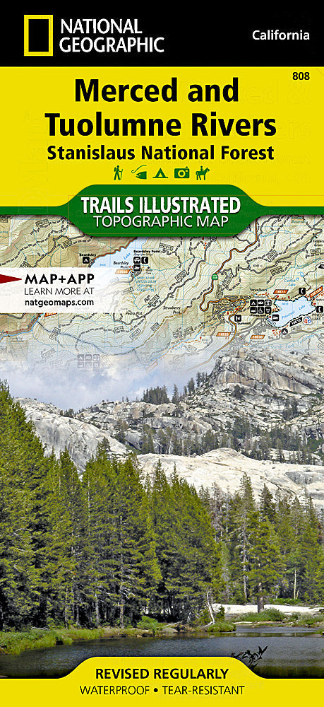 National Geographic Trails Illustrated CA Merced Tuolumne Rivers Map TI00000808