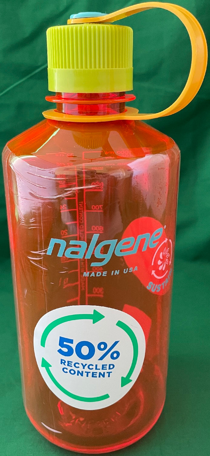 Nalgene Narrow Mouth 32 oz Sustain Bottle Pomegranate 2020-1432