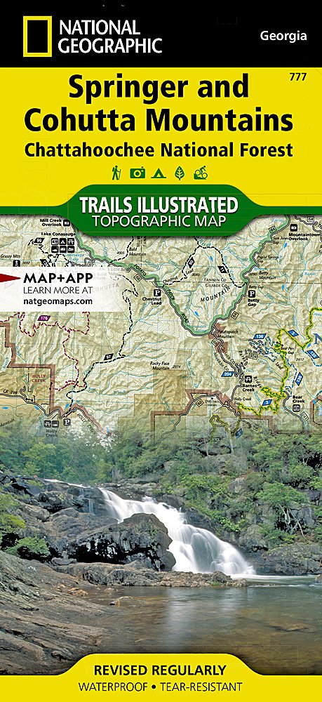 National Geographic Trails Illustrated GA Springer Cohutta Mountains Map TI00000777