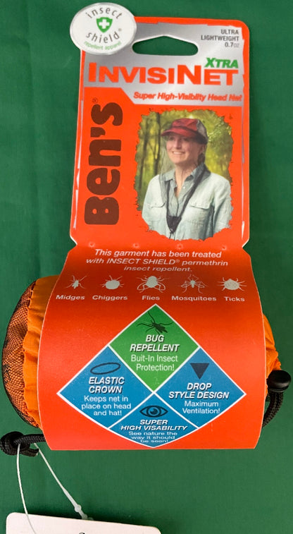 Ben's InvisiNet XTRA Head Net w/Insect Shield 0006-7202