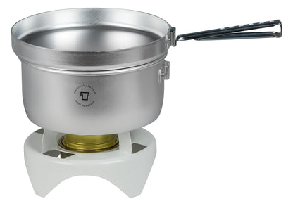 Trangia Open Spirit Camping Set w/Alcohol Stove, 1.5L Pot, Frypan, Handle 624-23