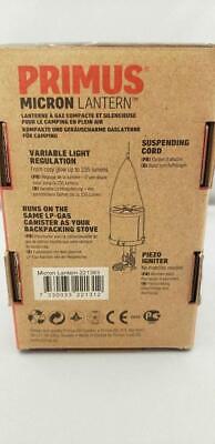 Primus Micron Gas Lantern - Compact-Lightweight-Steel Mesh Globe-Piezo Ignition