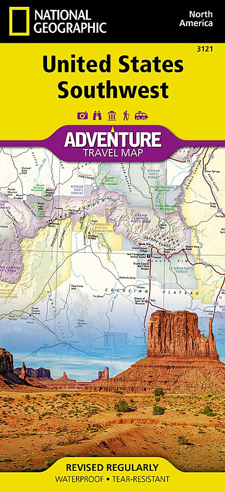 National Geographic Adventure Map US Southwest AD00003121