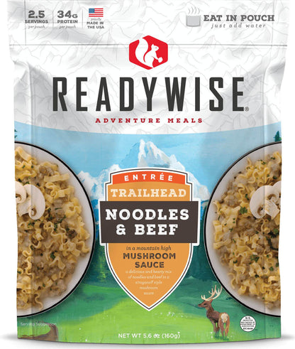 ReadyWise Trailhead Noodles & Beef 2.5 Servings