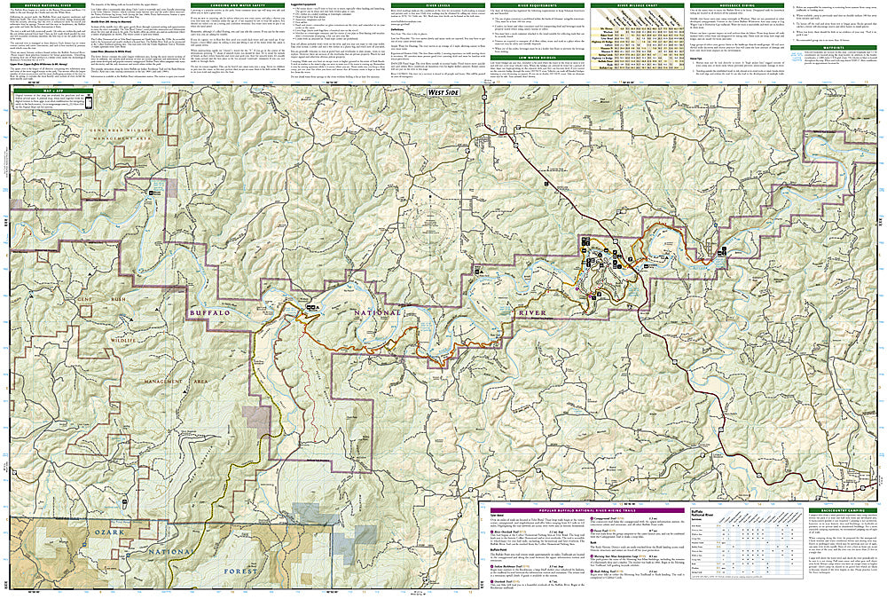 National Geographic Buffalo National River Map Pack Bundle TI01021273B