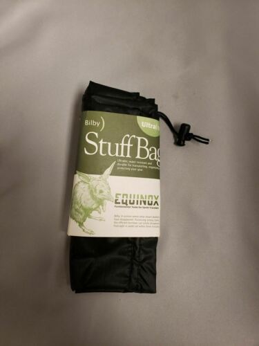 Equinox Bilby 7"x15" Ultralite Stuff Sack / Bag Black Ultralight Silicone Nylon