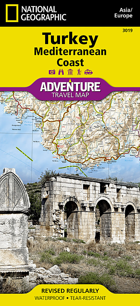 National Geographic Adventure Map Turkey Mediterranean Coast AD00003019