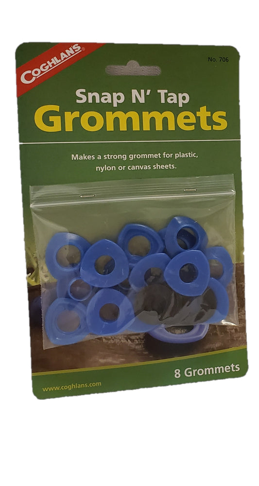 Coghlan's Plastic Snap N Tap Grommets 8-Pack Coghlans #706 for Tent Tarp