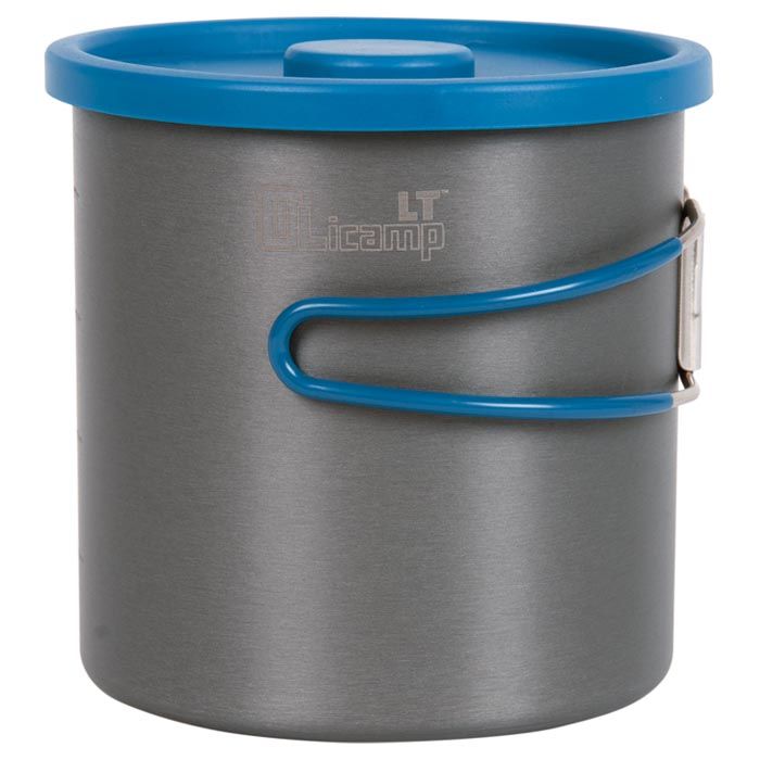 Olicamp LT Lightweight 1L Hard Anodized Aluminum Pot Backpacking Cook