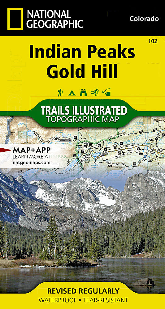 National Geographic Trails Illustrated Colorado Indian Peaks Gold Hill Map TI00000102