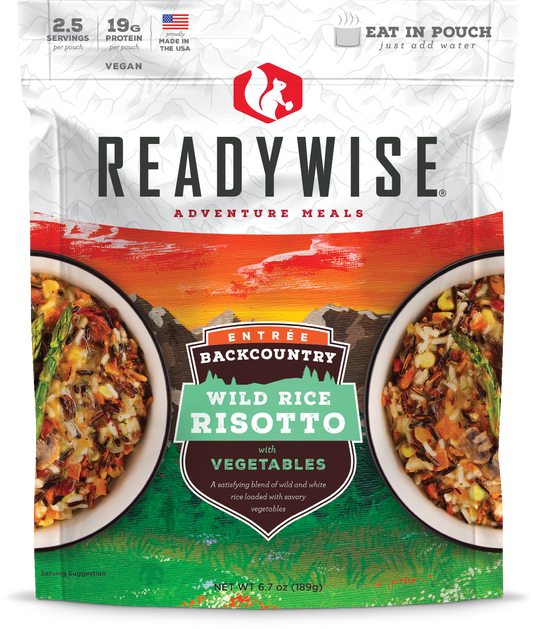 ReadyWise Basecamp Backcountry Wild Rice Risotto w/Vegetables 2.5 Servings