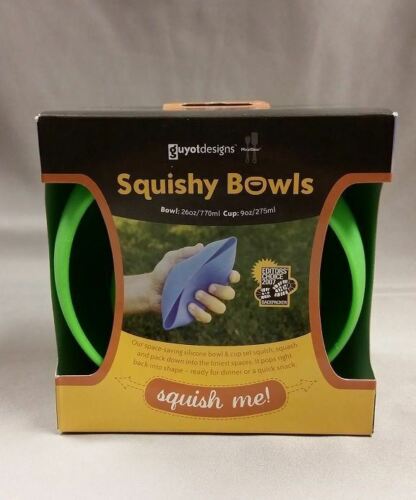 Guyot Designs Squishy Bowls 9oz Cup & 26oz Bowl Ultralight Nesting Set Green