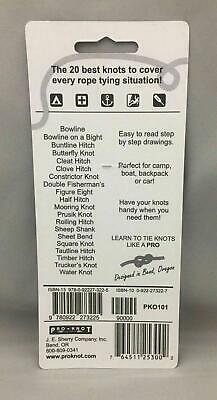 Pro-Knot Ultimate Outdoor Knot Tying Plastic Guide Cards Retail Camping/Fishing