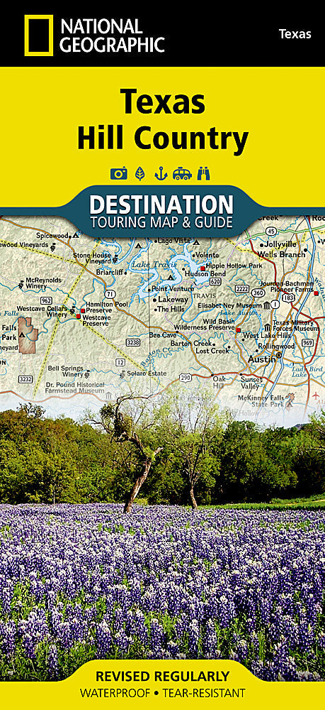 National Geographic Texas Hill Country Destination Touring Map DM01020694