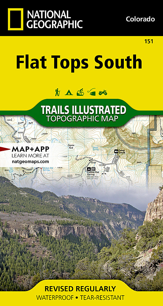 National Geographic CO Flat Tops Wilderness GMU Map Pack Bundle TI1021179B