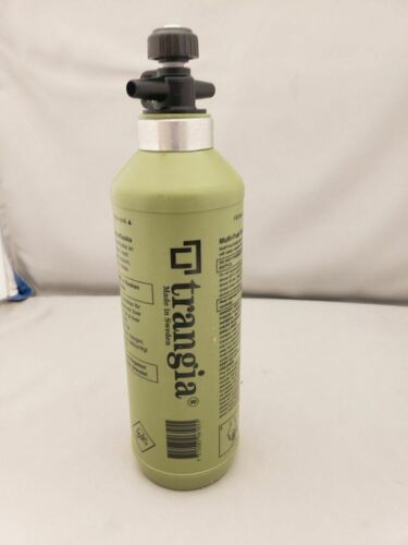 Trangia 0.5 L Green HDPE Fuel Bottle w/Safety Valve for Filling Alcohol Stoves