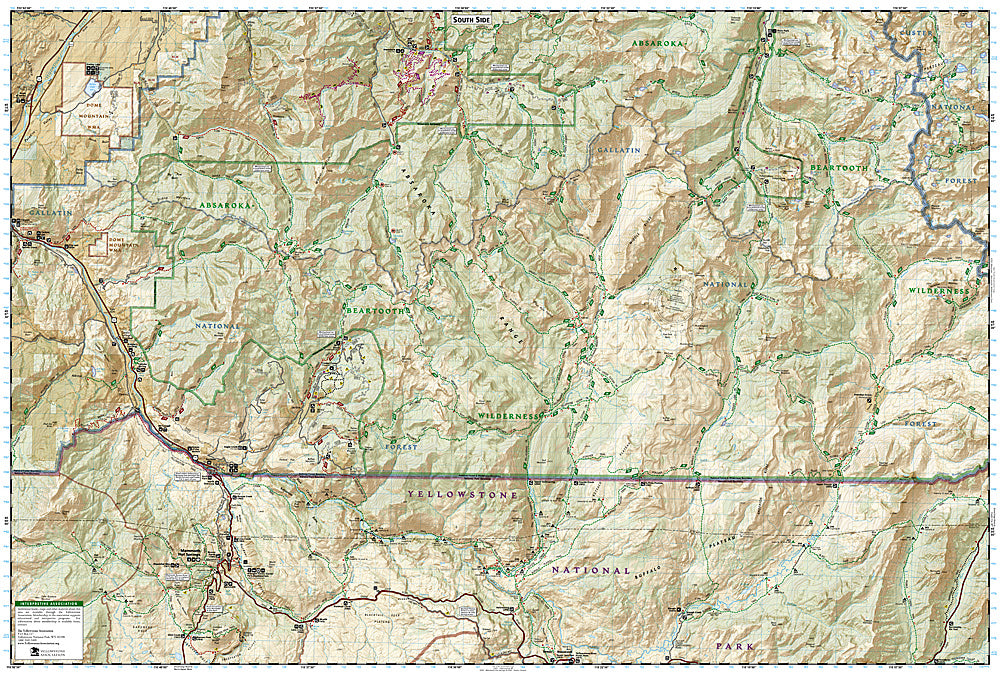 National Geographic Absorka-Beartooth Wilderness Map Pack Bundle TI01021272B