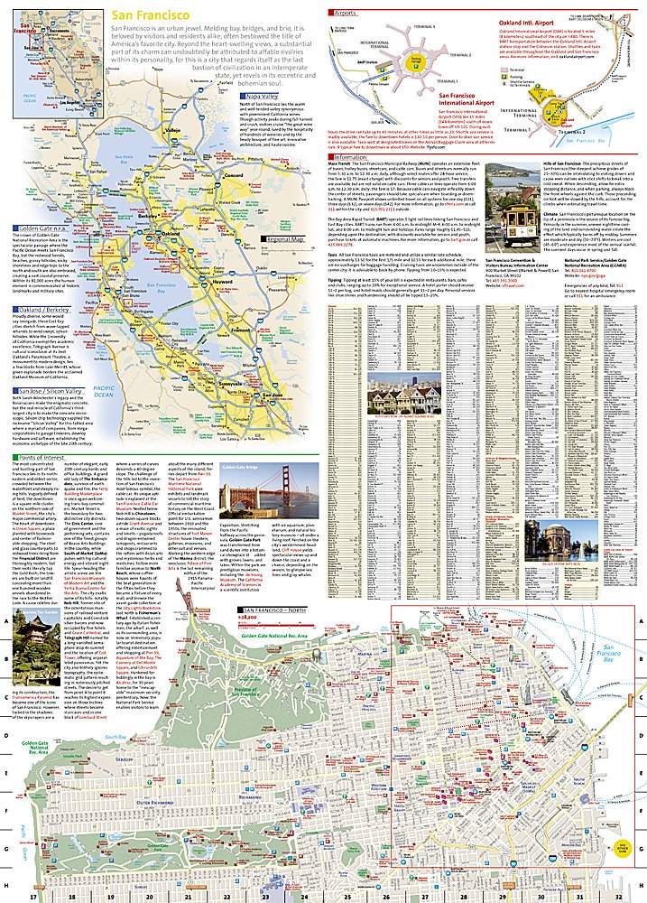 National Geographic City Destination Map San Francisco CA DC01020319