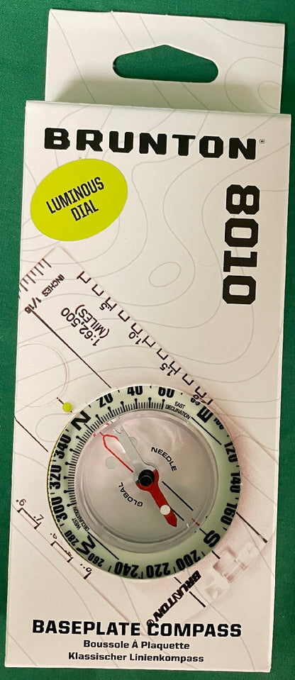 Brunton 8010 Baseplate Compass Luminescent F-8010-GLOW