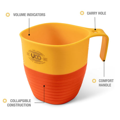 UCO 6-Piece Mess Kit Retro Sunrise F-MK-CORE6PC