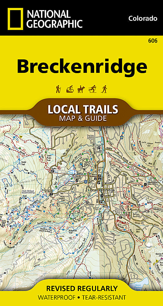 National Geographic Trails Illustrated Breckenridge CO Local Trails Map & Guide TI00000606