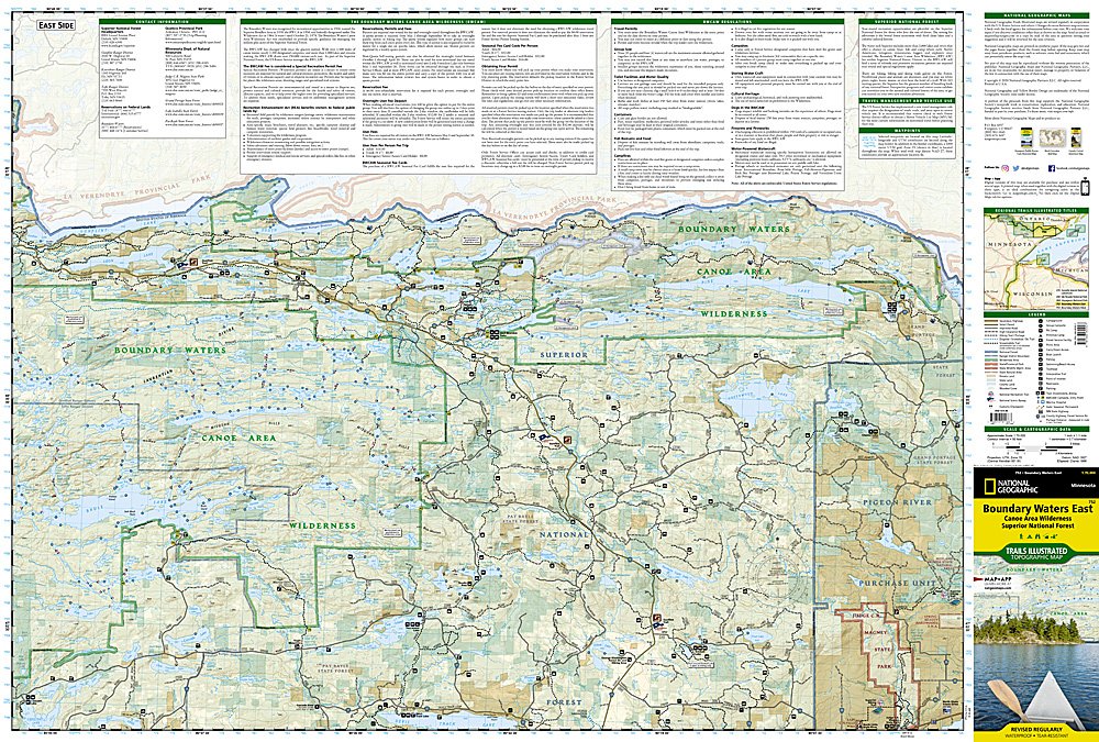 National Geographic Trails Illustrated MN East Superior National Forest Map TI00000752