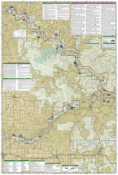 National Geographic Trails Illustrated MO Ozark National Scenic Riverway Map TI00000260