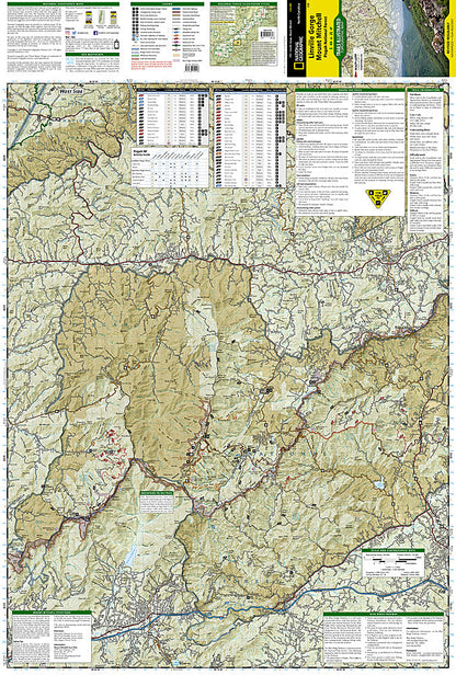 National Geographic Trails Illustrated NC Linville Gorge Mount Mitchell Map TI00000779