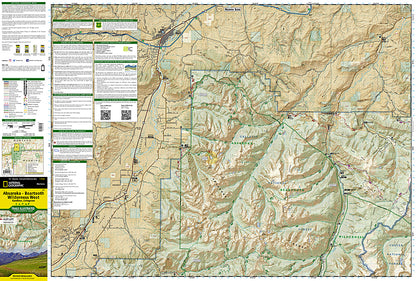 National Geographic Absorka-Beartooth Wilderness Map Pack Bundle TI01021272B