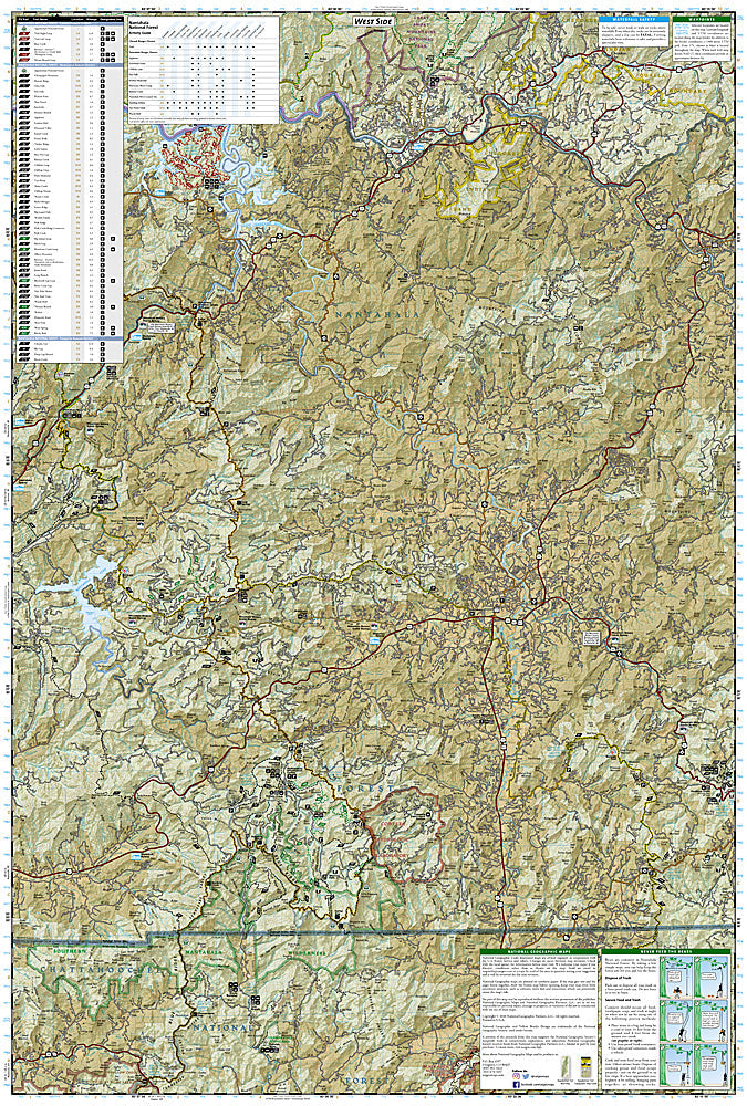 National Geographic Trails Illustrated NC Nantahala/Cullasaja Gorges Map TI00000785