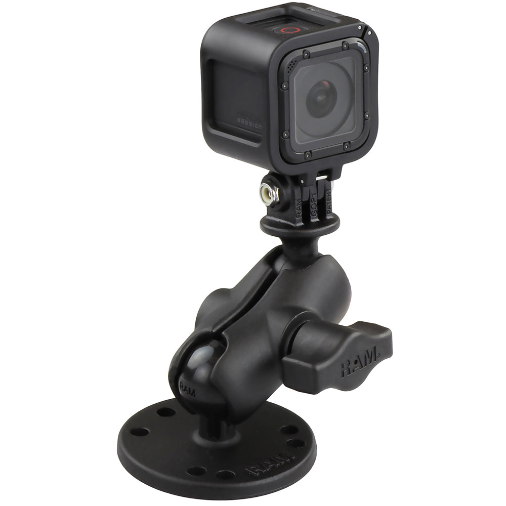 RAM Mount GoPro Hero Short Arm Flat Surface Mount [RAM-B-138-A-GOP1U]