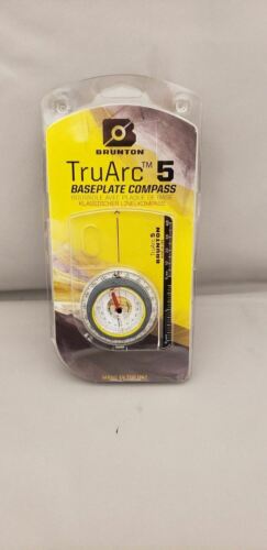 Brunton TruArc 5 Baseplate Compass w/Lanyard - Declination Adjust, Inch / cm