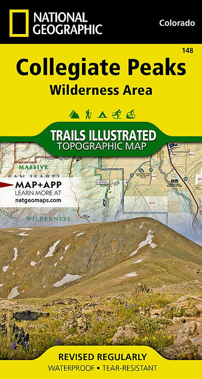 National Geographic Trails Illustrated Colo Collegiate Peaks Wilderness Map TI00000148