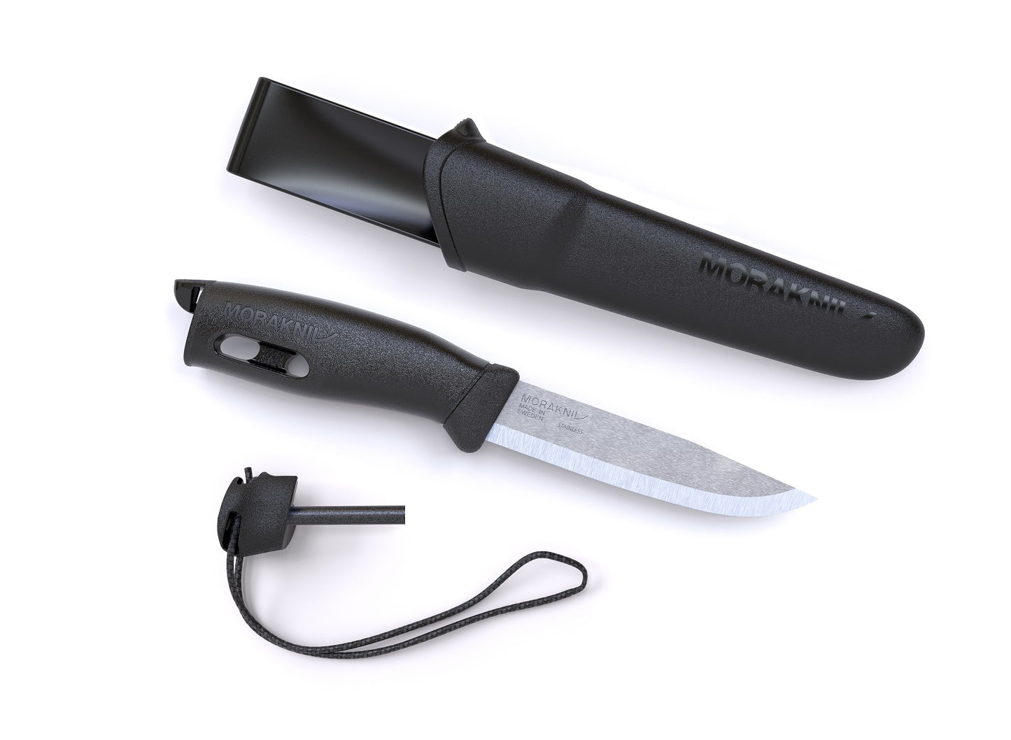 Morakniv Companion Spark Knife w/Sheath Black Retail M-13567