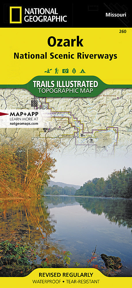 National Geographic Trails Illustrated MO Ozark National Scenic Riverway Map TI00000260